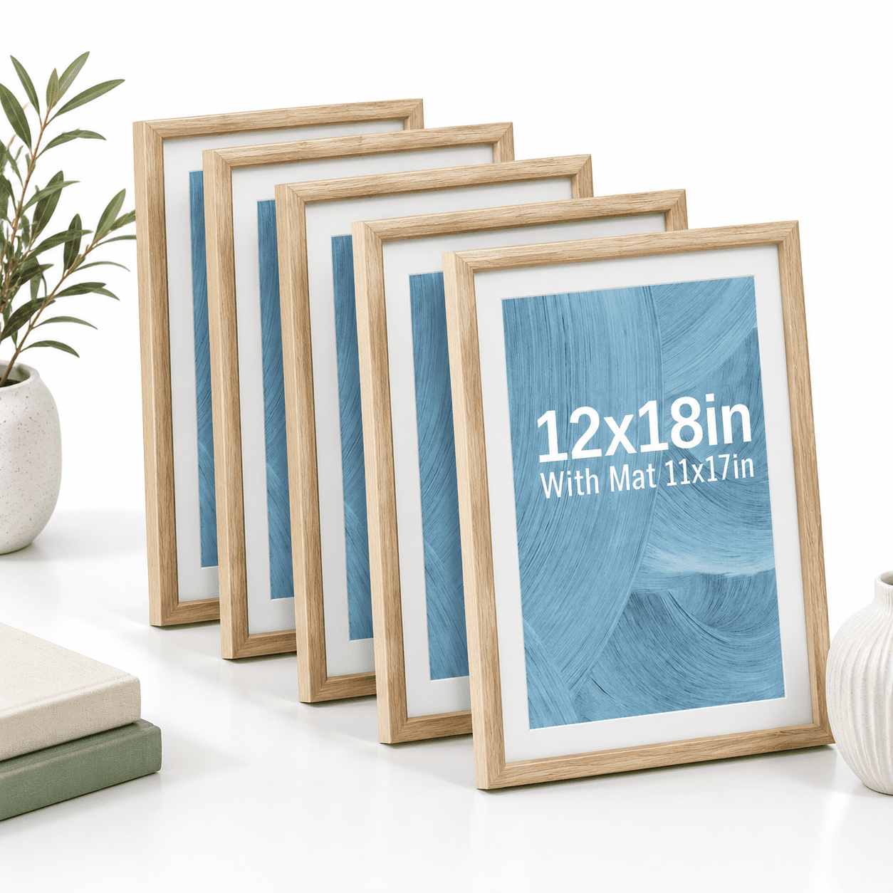 12x18 Frame 5 Pack Wood Tempered Glforer - Walmart.com