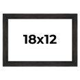 thumbnail image 1 of 18x12 Frame Black Rustic Barnwood Solid Wood Picture Frame | 1.5 Inch Moulding Width | Includes UV, 1 of 8