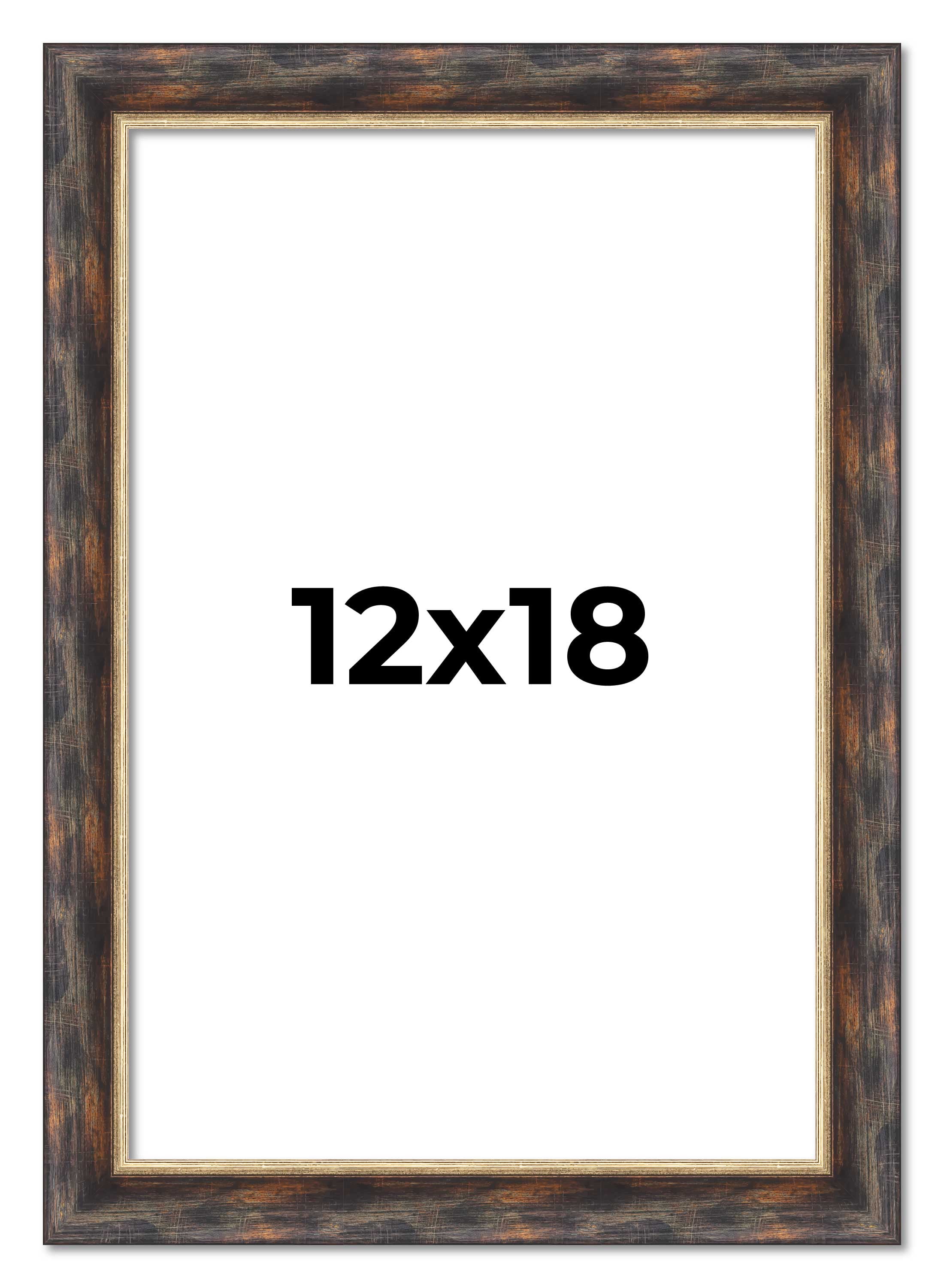 12x18 Frame Gold Real Wood Picture Frame Width 1.5 inches | Interior ...