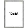 thumbnail image 1 of 12x18 Frame Silver Grey Distressed Solid Wood Picture Frame | 0.75 Inch Moulding Width | Interior, 1 of 8