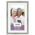 thumbnail image 1 of 12x18 Frame Silver With White Picture Mat For 12x18 Photo - Silver 18x24 Frame To Display Print or, 1 of 7