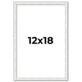thumbnail image 1 of 12x18 Frame White Real Wood Picture Frame Width 0.75 inches | Interior Frame Depth 0.5 inches |, 1 of 8