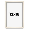thumbnail image 1 of 12x18 Frame White Wheat Solid Wood Picture Frame | Moulding Width 0.75 Inches | Interior Depth 0.5, 1 of 8