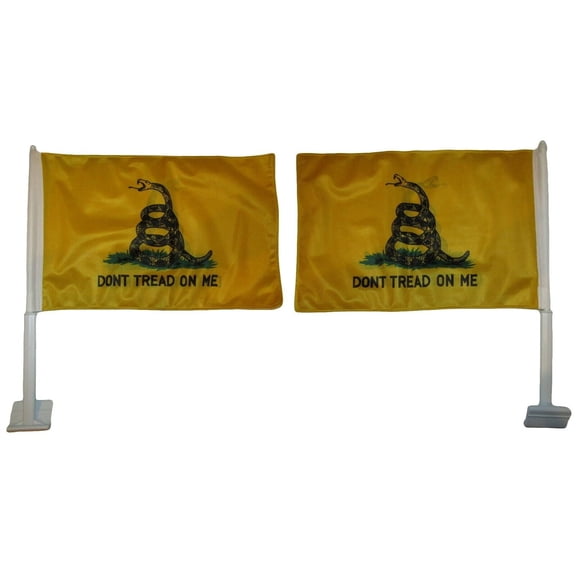 12x18 Gadsden Yellow Snake Rough Tex Knit Double Sided 12"x18" Car Vehicle Flag