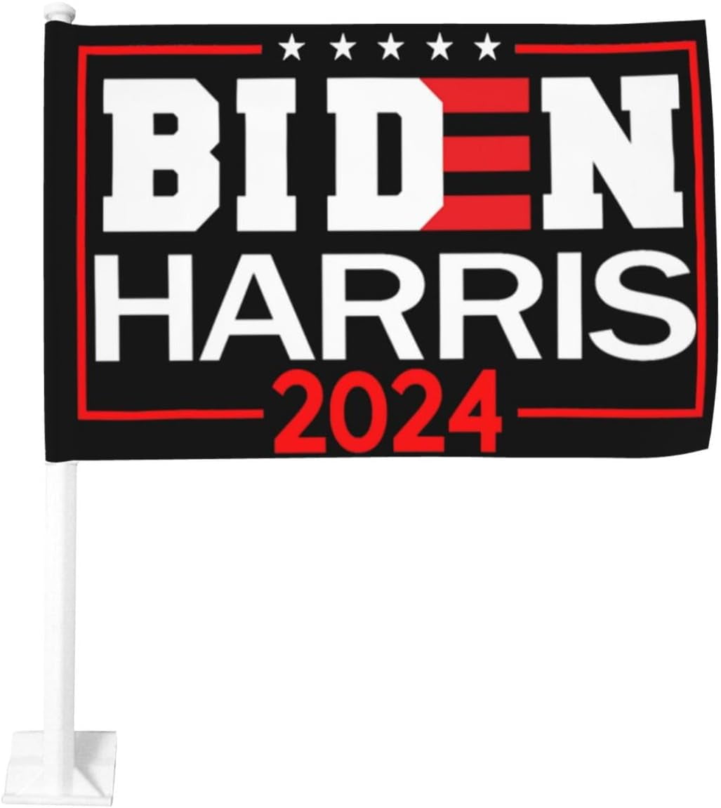 12x18 In Car Flags Banner Biden Harris 2024 Car Flag Double Sided Flag