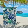 thumbnail image 1 of ​12x18 Inch Double-Sided Garden Flag - UV-Resistant Polyester Patio Decor with Beach Theme, Welcome Message (Flag Only, Easy Install)​​ C, 1 of 8
