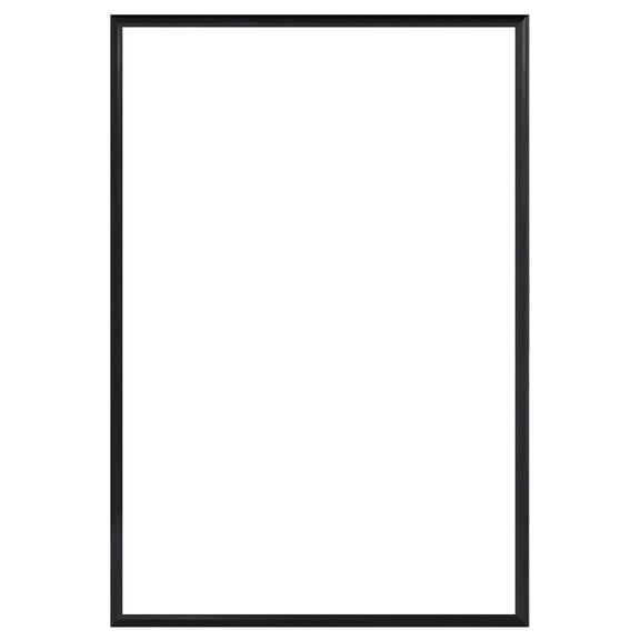 12x18 Picture Frame for Wall Display, Fusion Collection Photo Frame with Polished Cover and Interable Moldings, Versatile Home and Office Artwork Display Solution, Modern Black