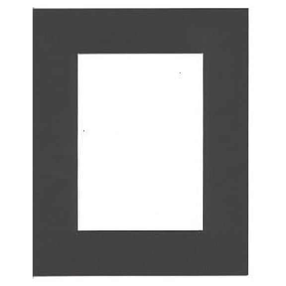 12x18 Picture Mat Black - 18x24 Mat for Photos, White Core Bevel Cut, 4 Ply Mat Board for Picture Framing, Photo Display & Art Projects