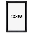 thumbnail image 1 of 12x18 Shadow Box Frame Black | 1 Inches Deep Real Wood Farmhouse Shadowbox Display Frame | UV, 1 of 6