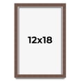 thumbnail image 1 of 12x18 Shadow Box Frame Brown | 1.125 inches Deep Real Wood Rustic Shadowbox Display Frame | UV, 1 of 5