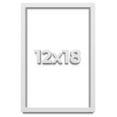 thumbnail image 1 of 12x18 Shadow Box Frame White | 2 Inches Deep Real Wood Contemporary Shadowbox Display Frame | UV, 1 of 8