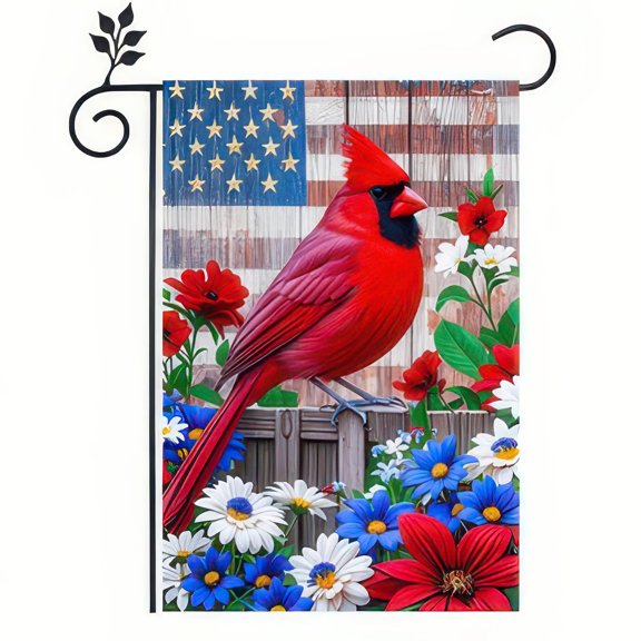 12x18 Vertical Double Sided God Bless America Garden Flag, Eagle USA American Patriotic Banner for 4th of July Independence Day Yard Decor
