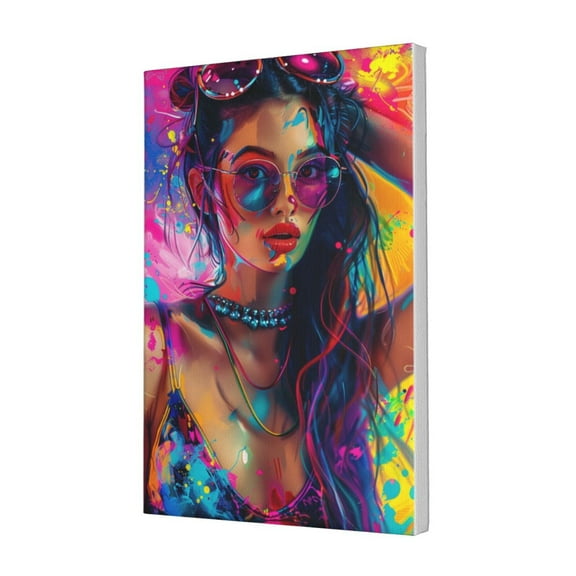 12x18 inch Canvas Hanging Picture Beautiful Woman Graffiti,Woman Room Decor Prints,Charm Woman Modern Style Paintings Canvas,Woman Cave,Bedroom,Living Room,Study Wall Decor Art Prints Gifts