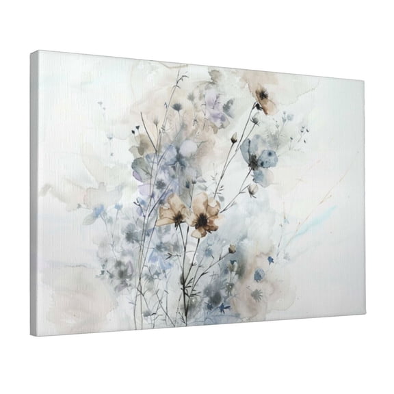 12x18 inch Canvas Paintings Wall Art Watercolor Flowers Plants,Yard Garden & Florists Painting Decor Accessory,Home Bathroom,Cafe,Office Wall Decoration Poster,Exquisite Flowers Plants Prints