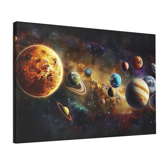 12x18 inch Cosmic Planet Oil Painting Wall Art Prints,Family Bedroom,Lounge,Hotels,Club Wall Decor Canvas Oil Paintings,Exquisite Cosmic Planet Poster Canvas,Funny Gift For Space Enthusiasts