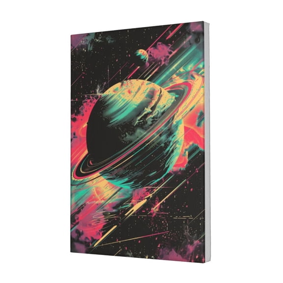 12x18 inch Cosmic Planets Canvas Frameless Painting,Campus Library,Study,Bathroom Wall Art Prints Decor,For Planetary Enthusiasts Gift,Enchanting Planets Art Decorative PaintingCanvas Poster