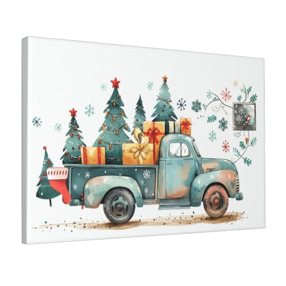 12x18 inch Decorative Paintings For Wall Truck & Gifts,Cafes,Man Cave,Bedroom Wall Decor Painting Prints,Modern Style Truck & Gifts Cartoon Canvas Poster,Gift For Kids,Kid Room,Bathroom,Yard