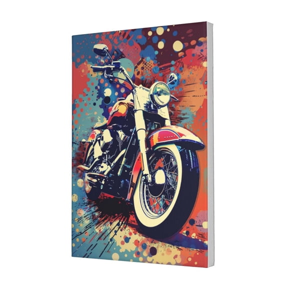 12x18 inch Decorative Paintings On The Wall Classic Motorcycle,Garage,Club,Man Cave,Bedroom Decor Poster Painting,Enchanting Motorcycle Modern Style Canvas Prints,Gifts For Motorcycle Lovers