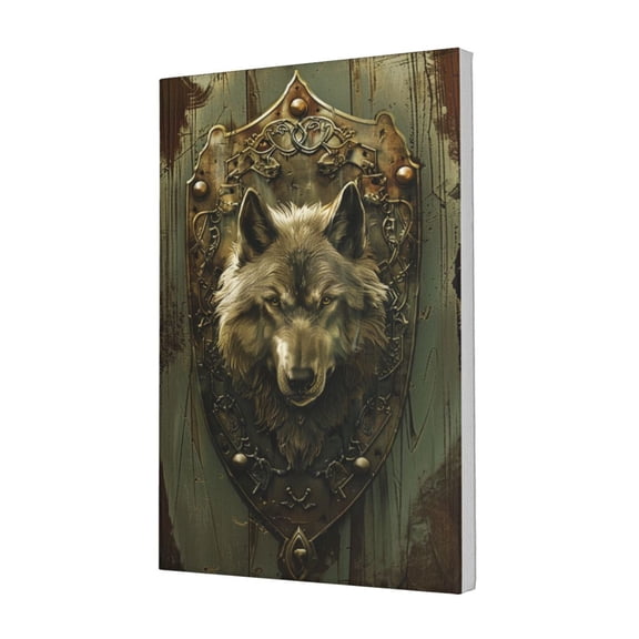12x18 inch Living Room Painting For Wall Wolf Head,Home Living Room Decor Accessory,Studio,Yard Door,Bathroom Wall Art Decor Paintings Prints,Enchanting Wolf Head Vintage Style Decor Poster