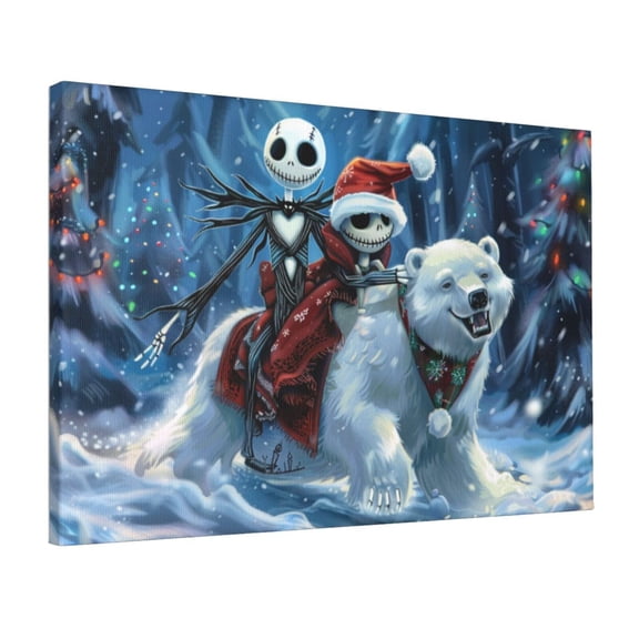 12x18 inch Oil PaintingCanvas Wall Art Muppet Man & White Bear,Apartment Home Bedroom,Study,Lounge,Bar Decor Poster Prints,Modern Art Muppet Man & White Bear Decorative Painting,For Kid Room