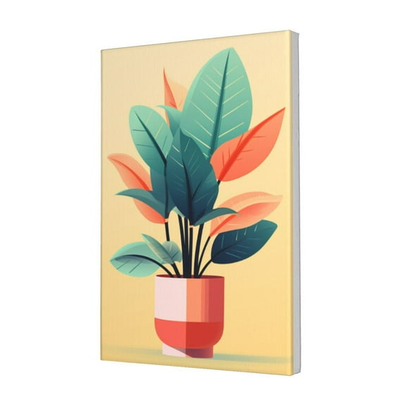 12x18 inch Simplicity Bird Of Paradise Flower Decorative Paintings On The Wall,Rustic Garden,Apartment,Cafes,Garden Wall Decor Canvas Painting,Gift For Flower Lovers,Modern Style Indoor Decor