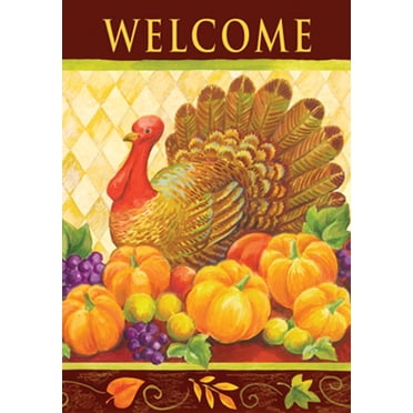 Thanksgiving Garden Flag 12 X 18 Inch Garden Flags Welcome | Seychelles