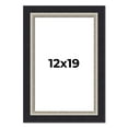thumbnail image 1 of 12x19 Frame Black Real Wood Picture Frame Width 2.25 Inches | Interior Frame Depth 0.5 Inches |, 1 of 8