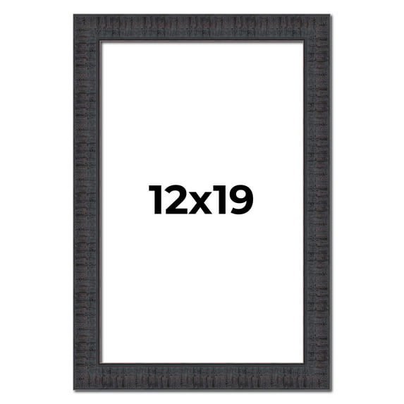 12x19 Frame Brown Rustic Solid Wood Picture Frame 1.5 Inches Wide | Interior Frame Depth 0.5 Inches