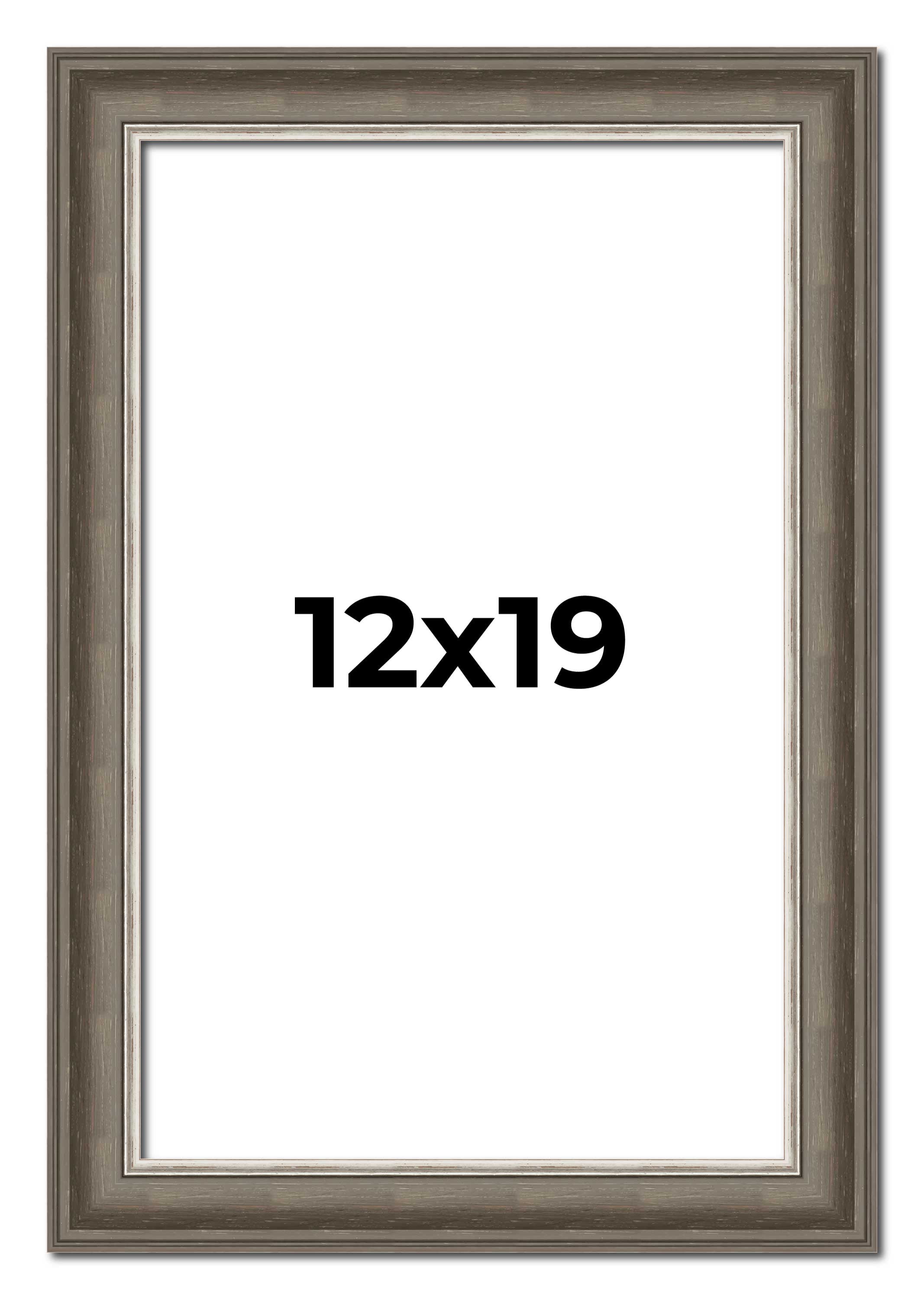 12x19 Frame 12x19 Frame Brown Solid Wood Picture Frame | 1.75 Inch Moulding Width ...