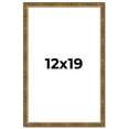 thumbnail image 1 of 12x19 Frame Gold Kingsley Distressed Solid Wood Picture Frame Width 0.75 Inches | Interior Frame, 1 of 8