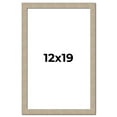 thumbnail image 1 of 12x19 Frame Grey Solid Wood Picture Frame Width 1 Inches | Interior Frame Depth 0.5 Inches |, 1 of 8