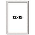 thumbnail image 1 of 12x19 Frame Silver Inner Slope Bevel Picture Frame | 1 Inch Moulding Width | 0.75 Inch Rabbet Depth, 1 of 8
