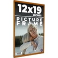 thumbnail image 1 of 12x19 Honey Brown Real Wood Picture Frame Width 0.75 inches | Interior Frame Depth 0.5 inches |, 1 of 8