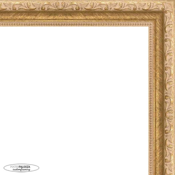 12x19 Refined Gold Picture Frame - UV Acrylic, Foam Board Backing, Hanging Hardware