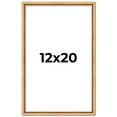 thumbnail image 1 of 12x20 Frame Beaded Gold Solid Wood Picture Frame | 0.75 Inches Moulding Width | Liscio Oro, 1 of 8