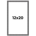 thumbnail image 1 of 12x20 Frame Blue Kingsley Pewter Solid Wood Picture Frame Width 0.75 Inches |Interior Depth 0.5, 1 of 8