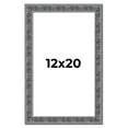 thumbnail image 1 of 12x20 Frame Silver Black Rustic Sonoma Solid Wood Picture Frame | 1.5 Inch Moulding Width |, 1 of 8
