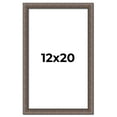 thumbnail image 1 of 12x20 Frame Silver Real Wood Picture Frame Width 1.25 Inches | Interior Frame Depth 0.5 Inches |, 1 of 8