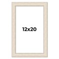 thumbnail image 1 of 12x20 Frame White Real Wood Picture Frame Width 1.75 inches | Interior Frame Depth 0.5 inches |, 1 of 8