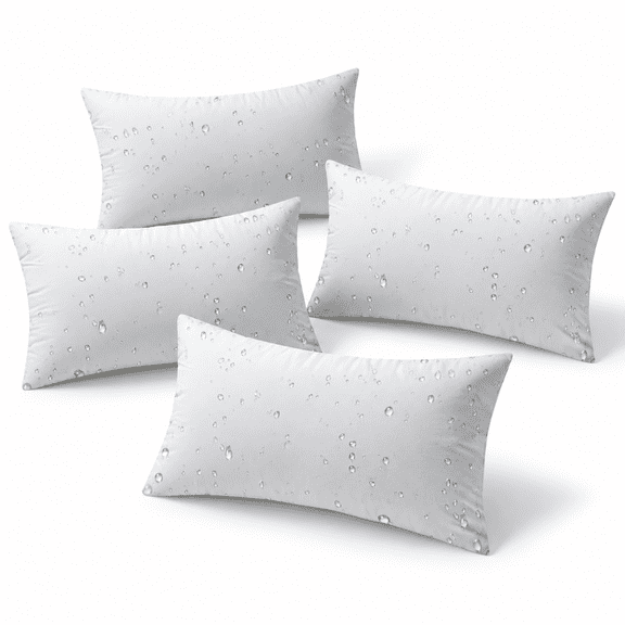 12x20 Inch 4 Pack Waterproof Decorative Throw Pillow Inserts