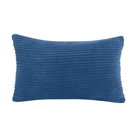 12x20 Inch Pillow Cover Pack of 1 Soft Boho Stripe Corduroy Rectangular Lumbar Cushion Cover Farmhouse Decorative Throw Pillowcase for Bed, Couch, Sofa, Bedroom, Living Room