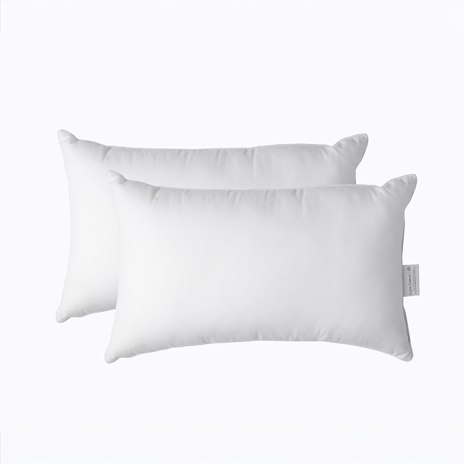 12x20 – Pack of 2 White, for Sofa and Bed, Fluffy Inserts for Throw Pillow Covers, Ideal as Throw Pillows for Bed, Couch and Outdoor Settings