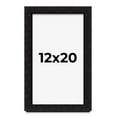 thumbnail image 1 of 12x20 Shadow Box Black Solid Wood Display Picture Frame | 1 Inch Rabbet Depth | | 1.375 Inch, 1 of 4