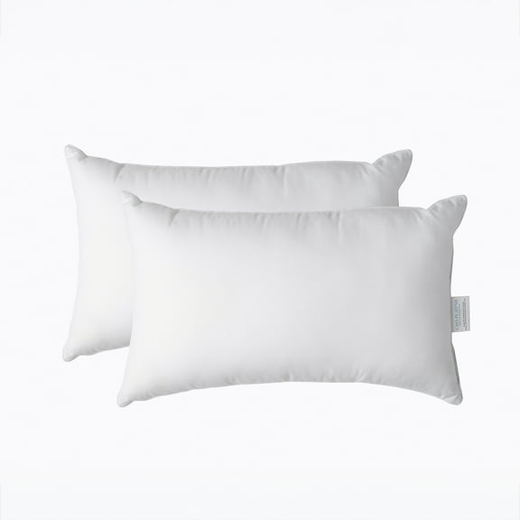 12x20 Throw Pillows Pack of 2 White Decorative Pillow, Fluffy Pillow Inserts for Throw Pillow Covers