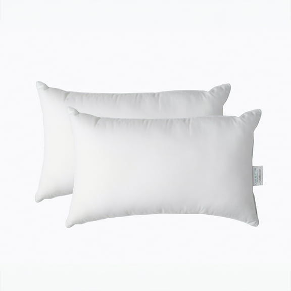 12x20 Throw Pillows Pack of 2 White Decorative Pillow, Fluffy Pillow Inserts for Throw Pillow Covers