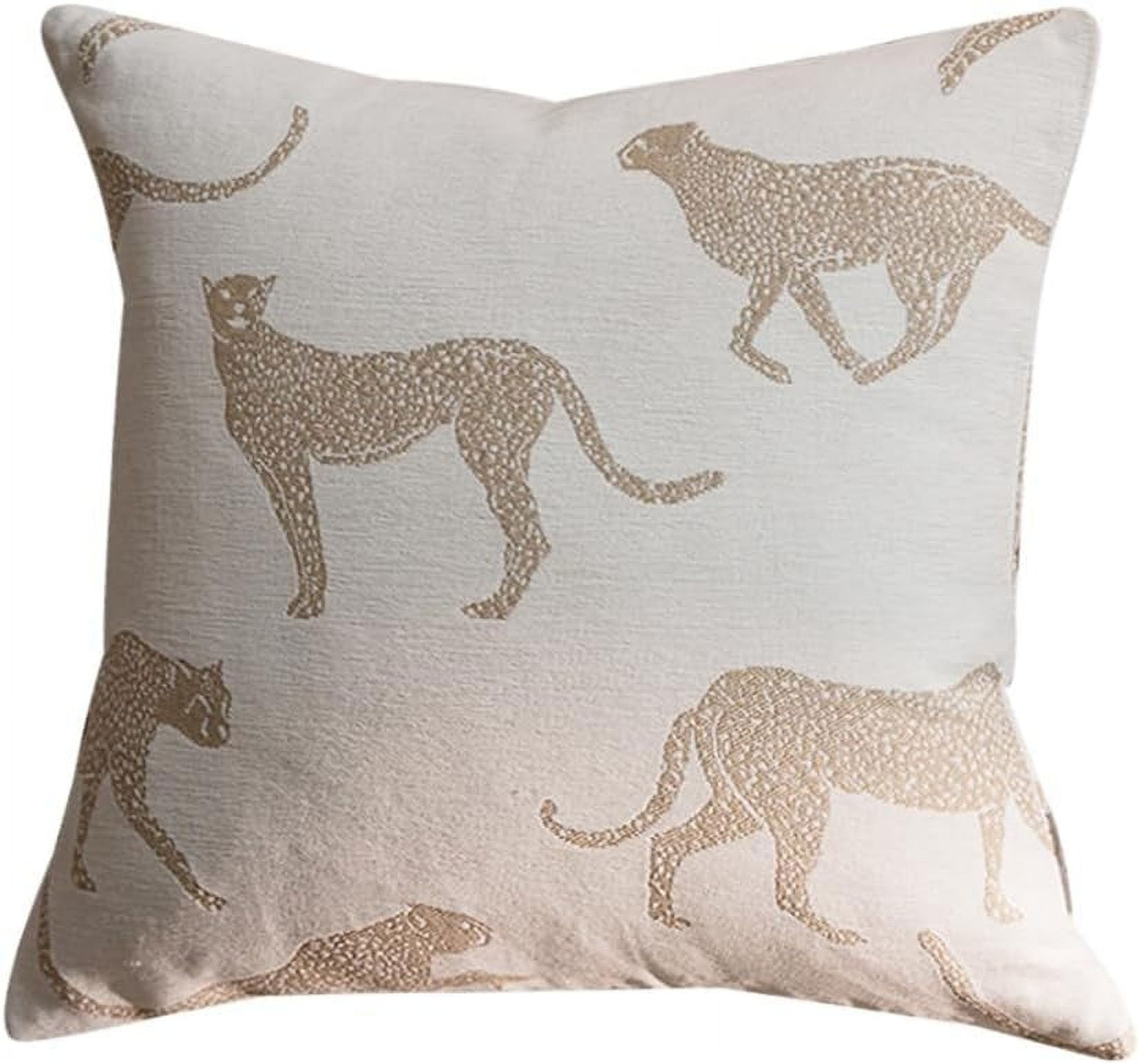 12x20 inches Throw Pillow Cushion Cover White Horse Chenille Jacquard