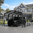 thumbnail image 1 of WUKHG 12x20FT Heavy Duty Metal Carport, Outdoor Car port Canopy with Iron Roof, Durable All-Weather Shelter for Cars, Trucks, Boats & Outdoor Equipment, Easy Quick-Install Assembly, 1 of 10