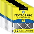thumbnail image 1 of 12x20x1 (11_1/2x19_1/2) Furnace Air Filters MERV 10 Pleated Plus Carbon 12 Pack, 1 of 7