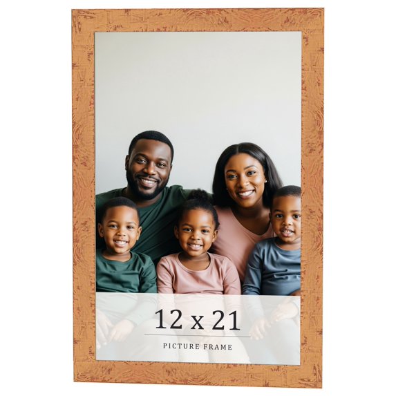 12x21 Frame Beige Real Wood Picture Frame Width 1.25 inches | Interior Frame Depth 0.5 inches |