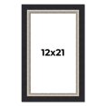 thumbnail image 1 of 12x21 Frame Black Real Wood Picture Frame Width 2.25 Inches | Interior Frame Depth 0.5 Inches |, 1 of 8